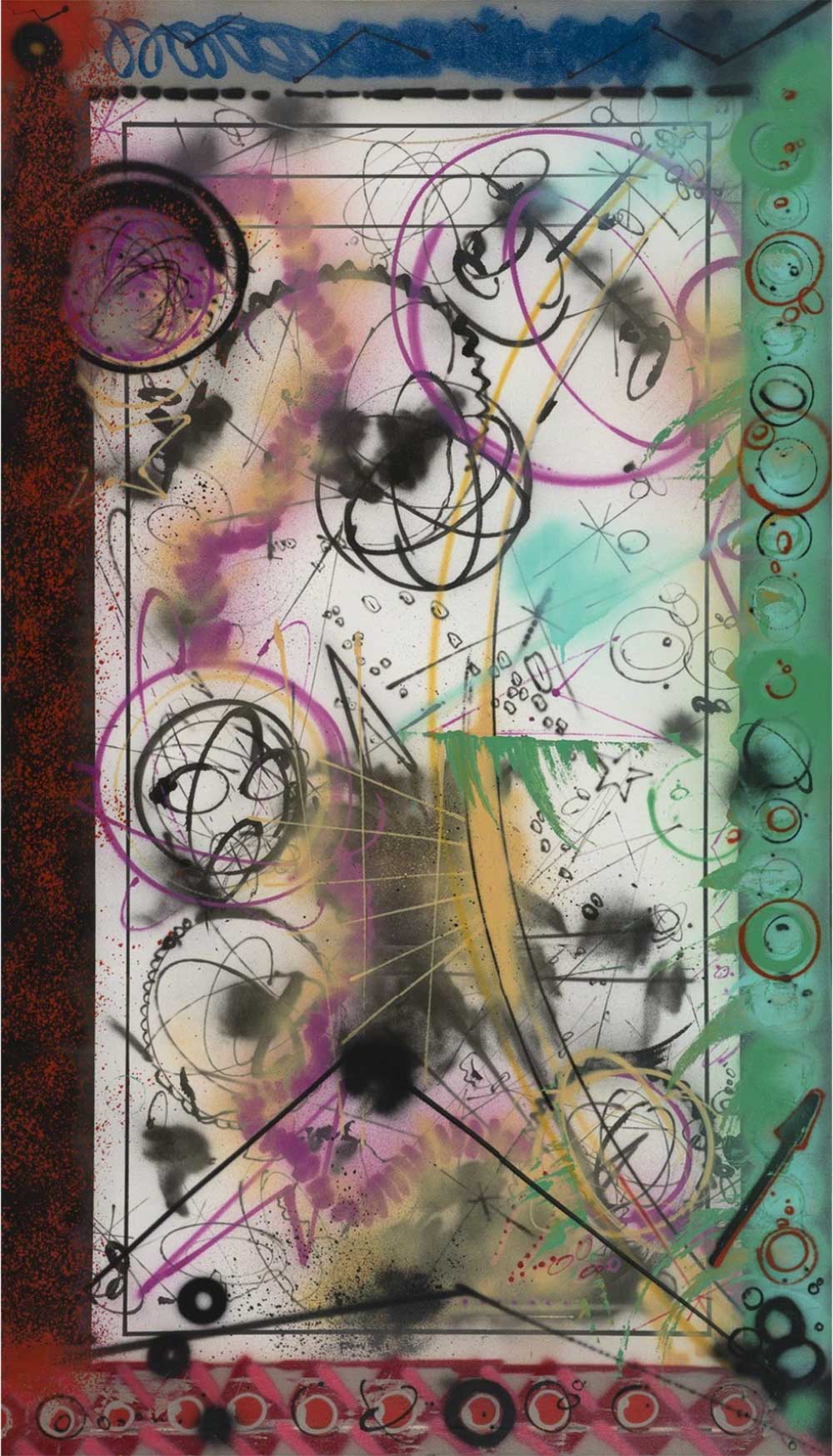 Futura, Foreign body in my eye, 1984. 244 x 137.5 cm