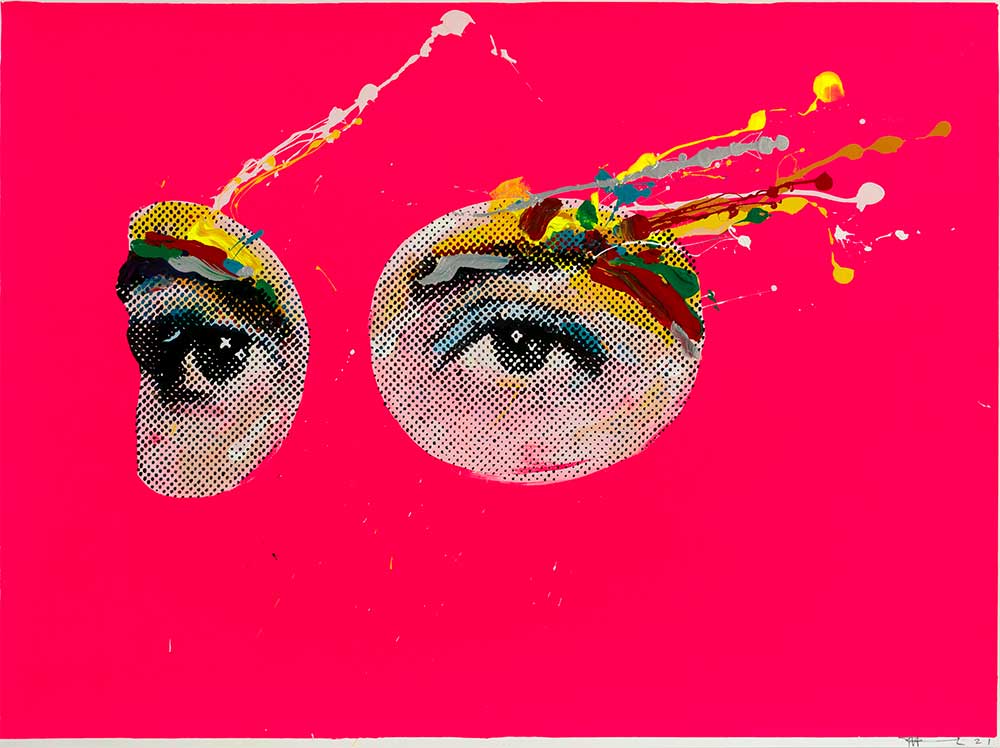 Paul Insect, Eyes on Neon 1, 2021. 57 x 76 cm