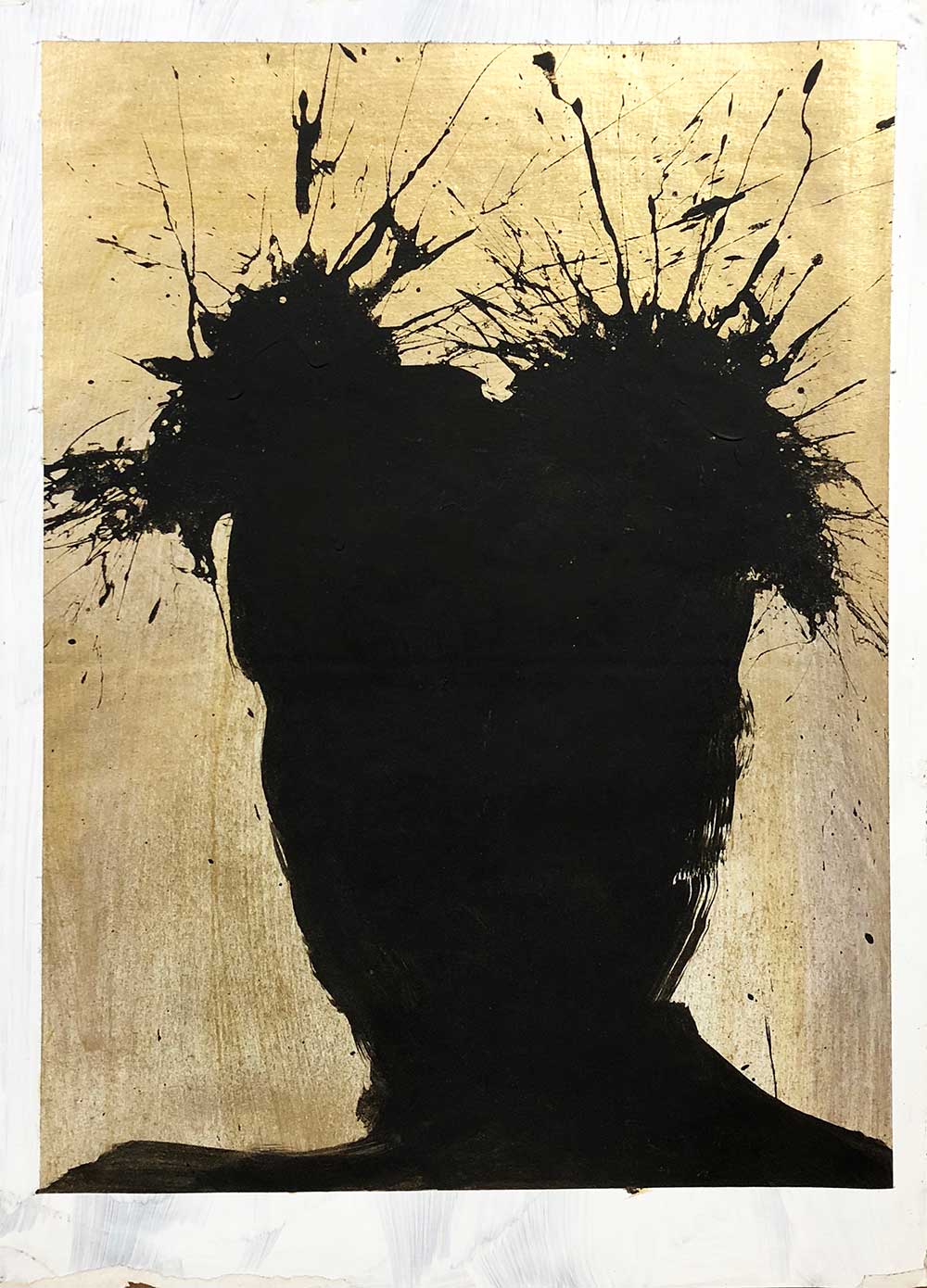 Richard Hambleton, Shadow Head Portrait, 2993. 58.4 x 43.2 cm